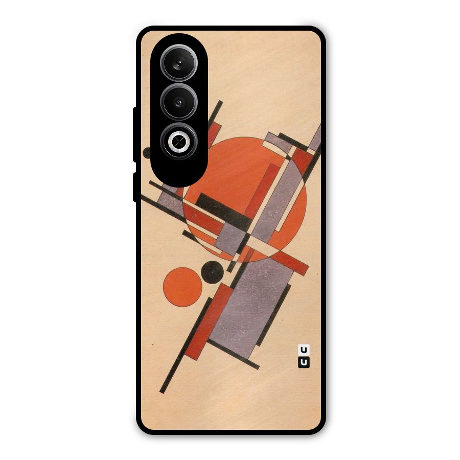 Geo Abstract Metrics Metal Back Case for OnePlus Nord CE4