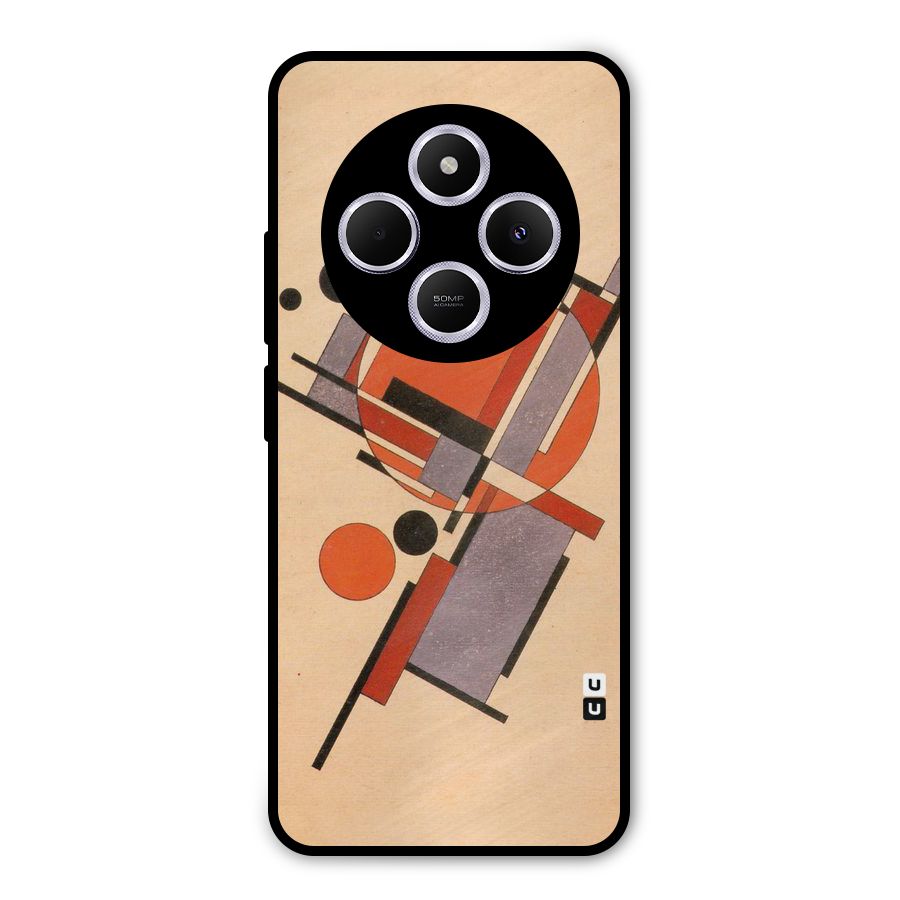 Geo Abstract Metrics Metal Back Case for Poco C75 5G