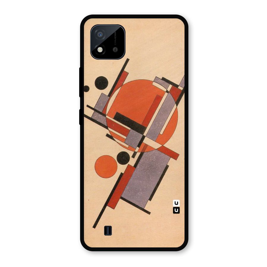 Geo Abstract Metrics Metal Back Case for Realme C11 2021