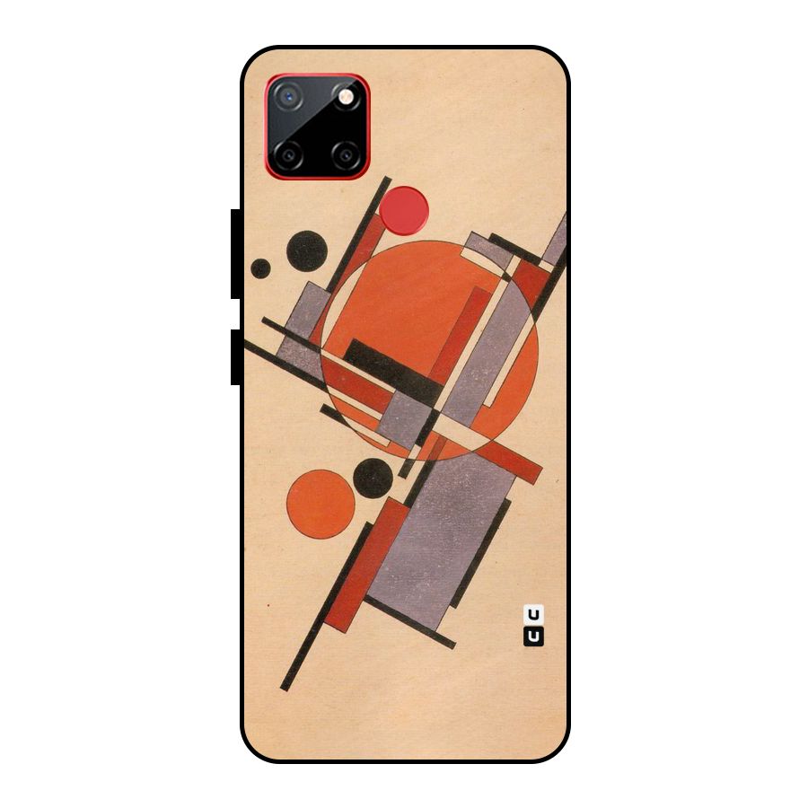 Geo Abstract Metrics Metal Back Case for Realme C12