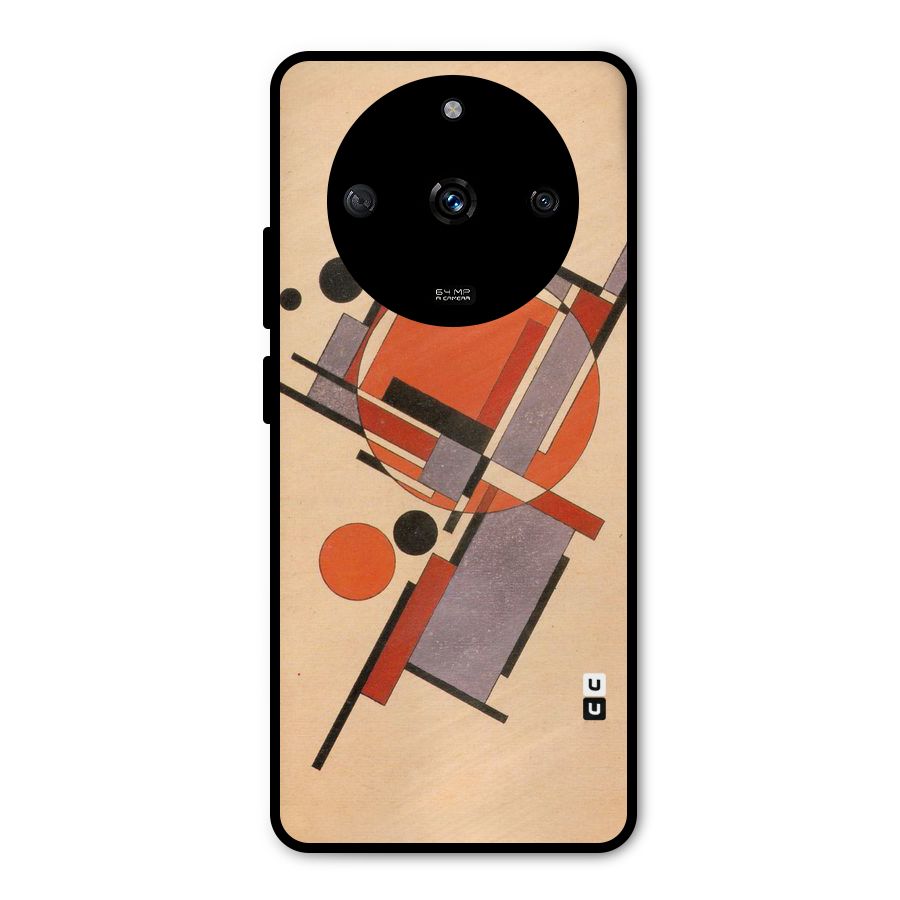 Geo Abstract Metrics Metal Back Case for Realme Narzo 60 5G