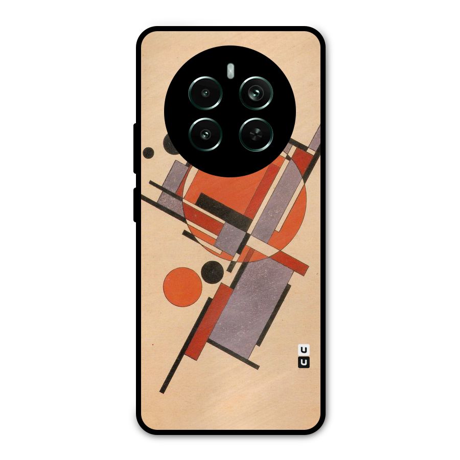Geo Abstract Metrics Metal Back Case for Realme Narzo 70 Pro
