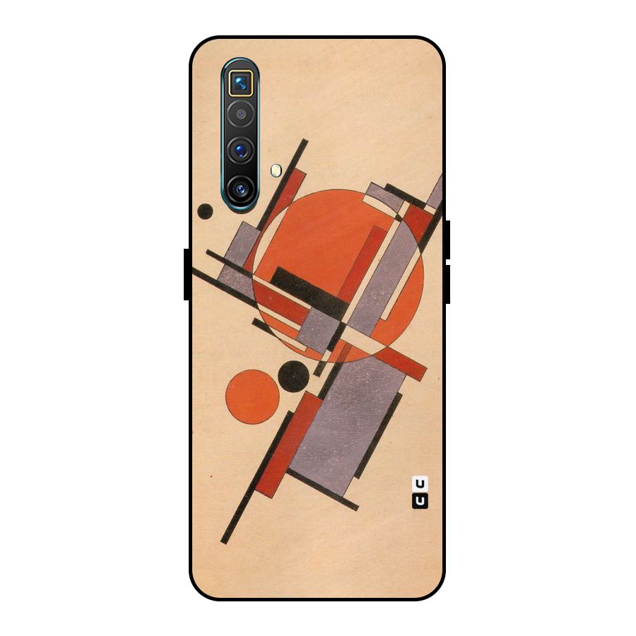 Geo Abstract Metrics Metal Back Case for Realme X3