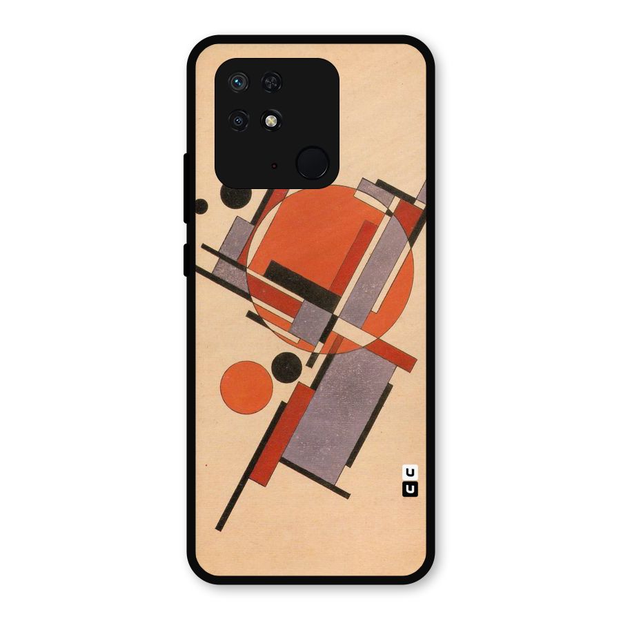 Geo Abstract Metrics Metal Back Case for Redmi 10 Power