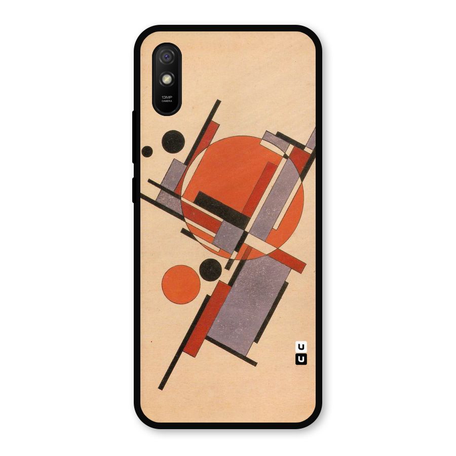 Geo Abstract Metrics Metal Back Case for Redmi 9i