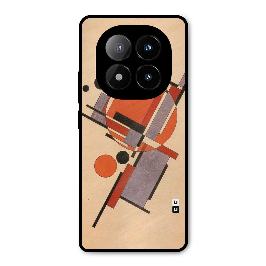 Geo Abstract Metrics Metal Back Case for Redmi Note 14 Pro Plus 5G