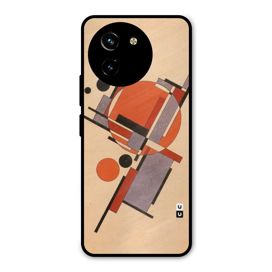 Geo Abstract Metrics Metal Back Case for Vivo T3x