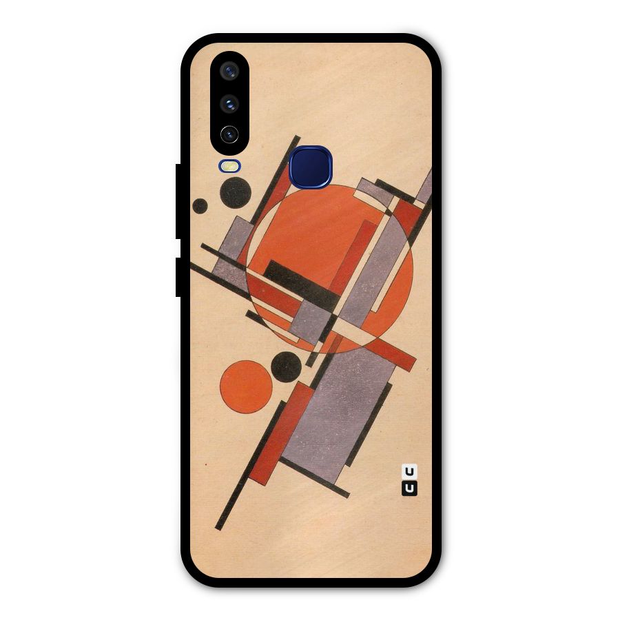 Geo Abstract Metrics Metal Back Case for Vivo Y15