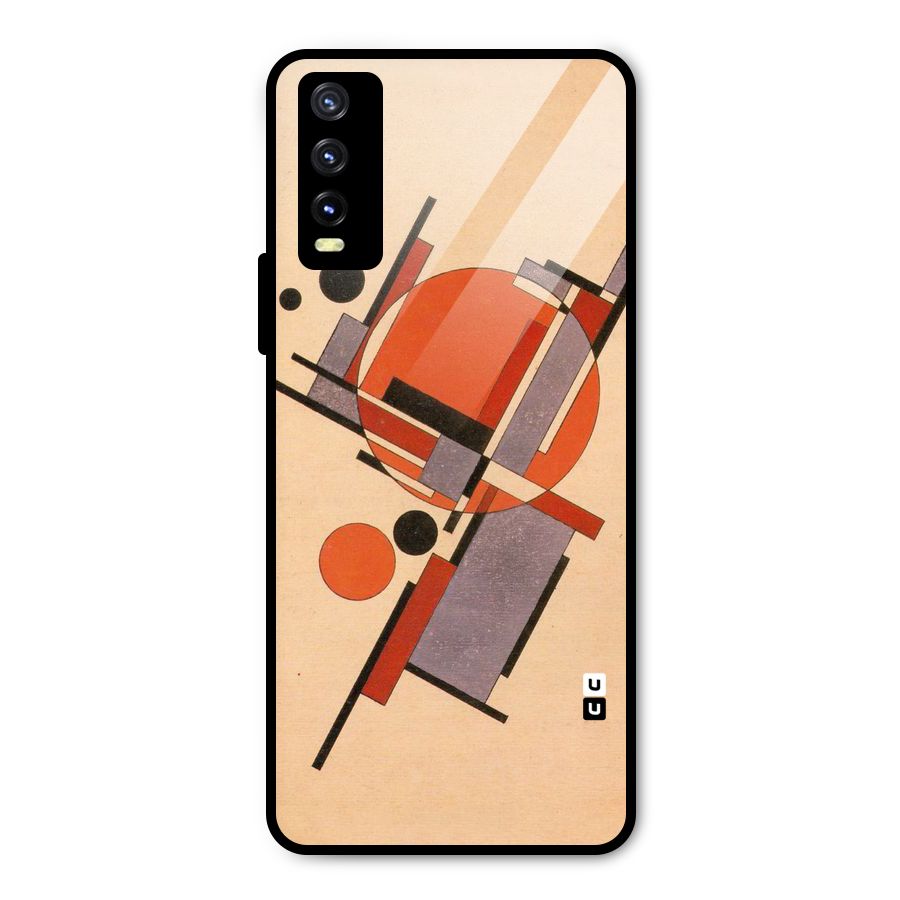 Geo Abstract Metrics Metal Back Case for Vivo Y20g