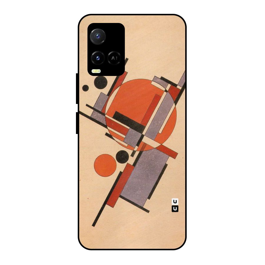 Geo Abstract Metrics Metal Back Case for Vivo Y21T