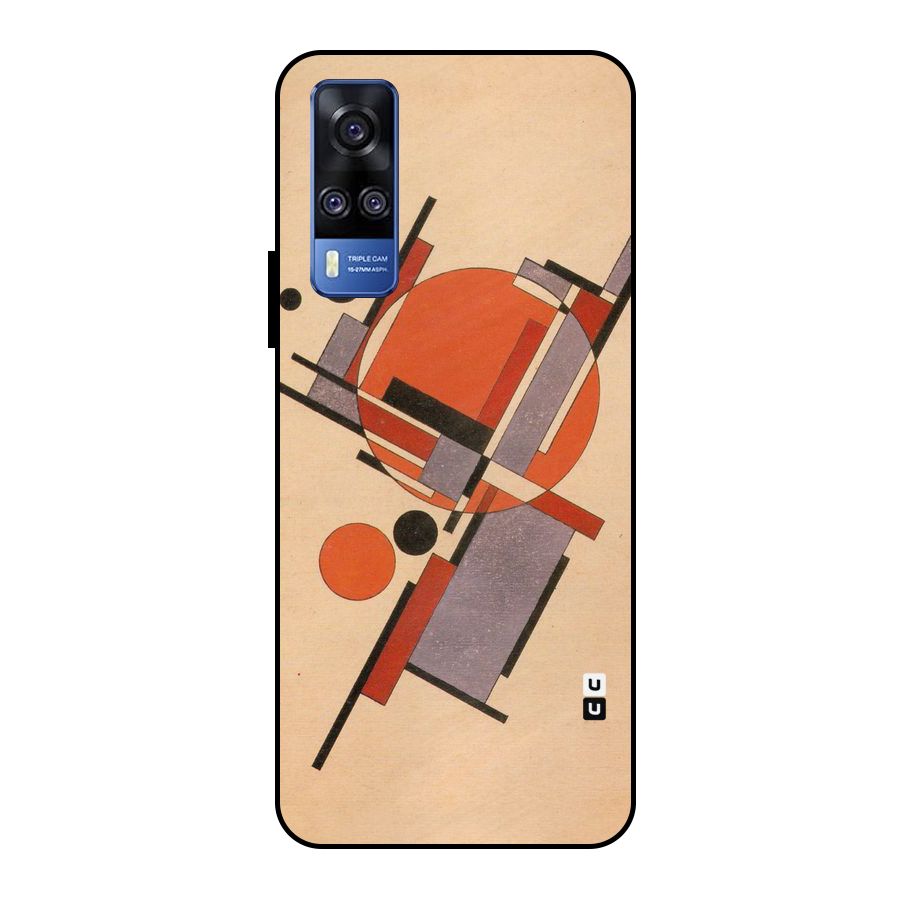 Geo Abstract Metrics Metal Back Case for Vivo Y51