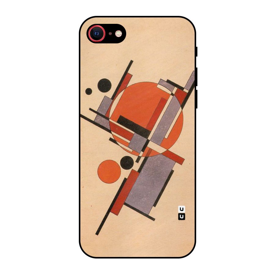 Geo Abstract Metrics Metal Back Case for iPhone 8