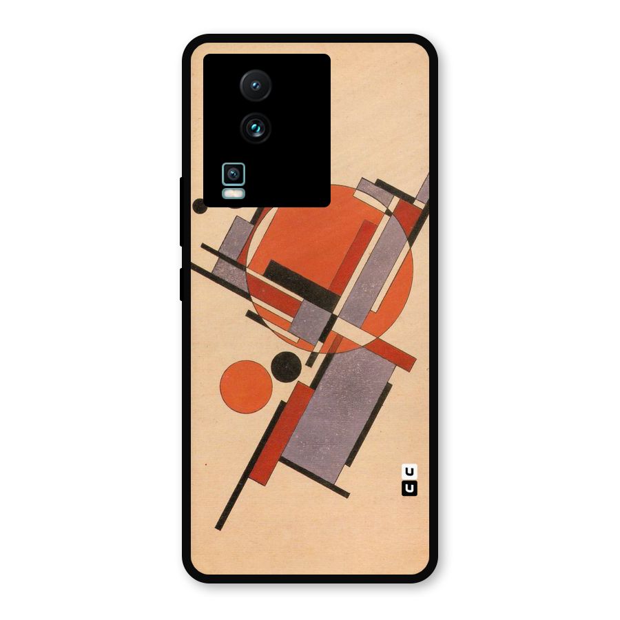 Geo Abstract Metrics Metal Back Case for iQOO Neo 7