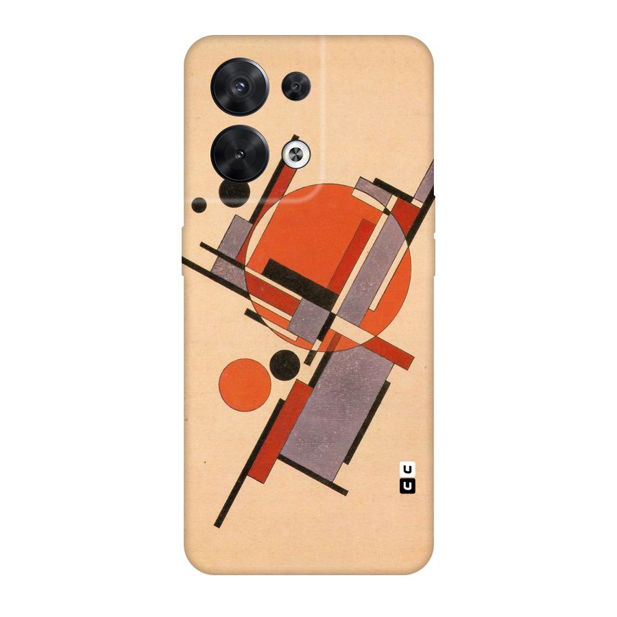 Geo Abstract Metrics Original Polycarbonate Back Case for Oppo Reno8 5G