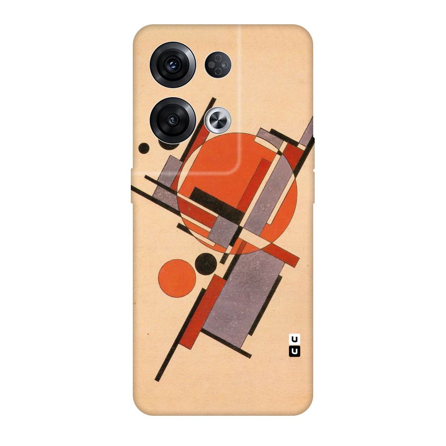 Geo Abstract Metrics Original Polycarbonate Back Case for Oppo Reno8 Pro 5G
