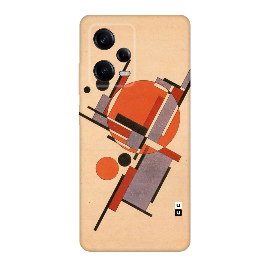 Geo Abstract Metrics Original Polycarbonate Back Case for Redmi Note 12 Pro