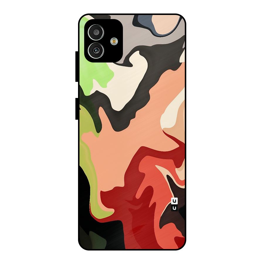Geometric Abstract Acrylic Oil Pattern Art Metal Back Case for Galaxy M13 5G
