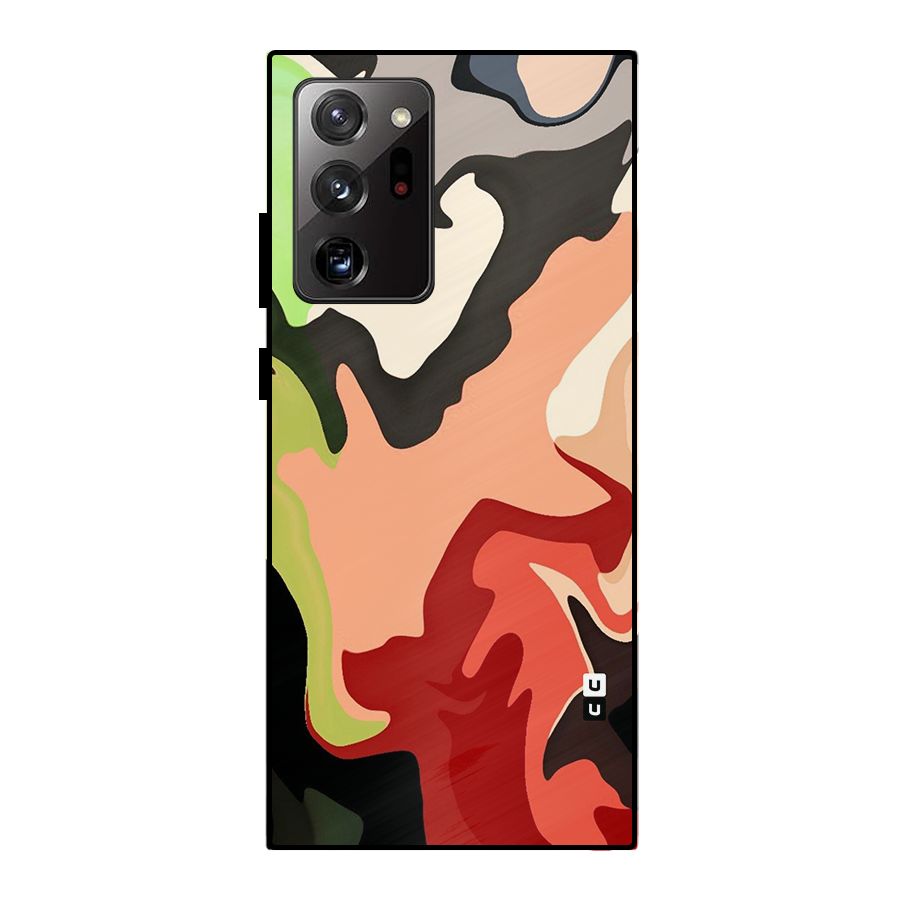 Geometric Abstract Acrylic Oil Pattern Art Metal Back Case for Galaxy Note 20 Ultra