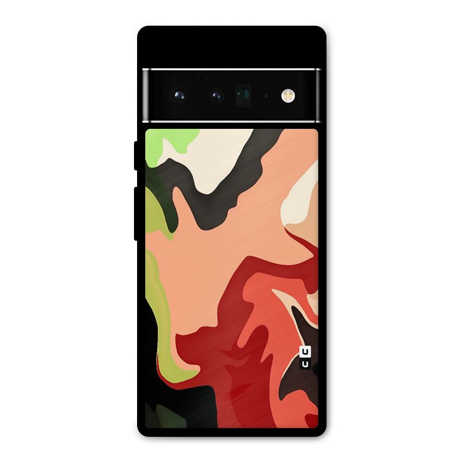 Geometric Abstract Acrylic Oil Pattern Art Metal Back Case for Google Pixel 6 Pro