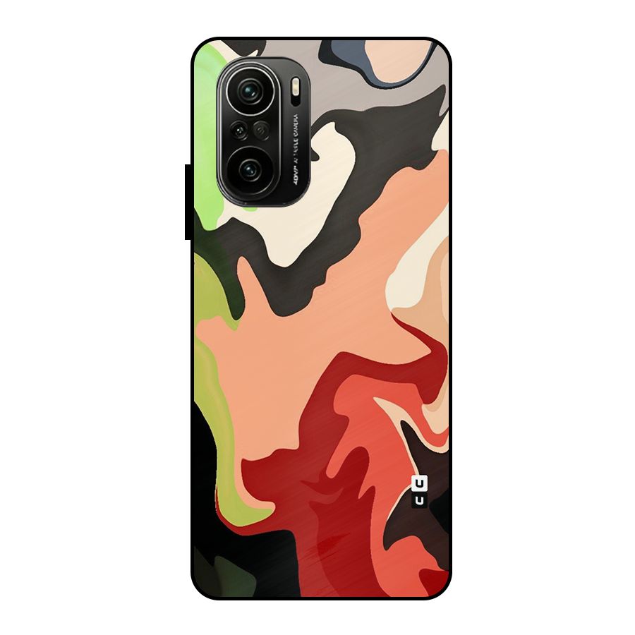 Geometric Abstract Acrylic Oil Pattern Art Metal Back Case for Mi 11x