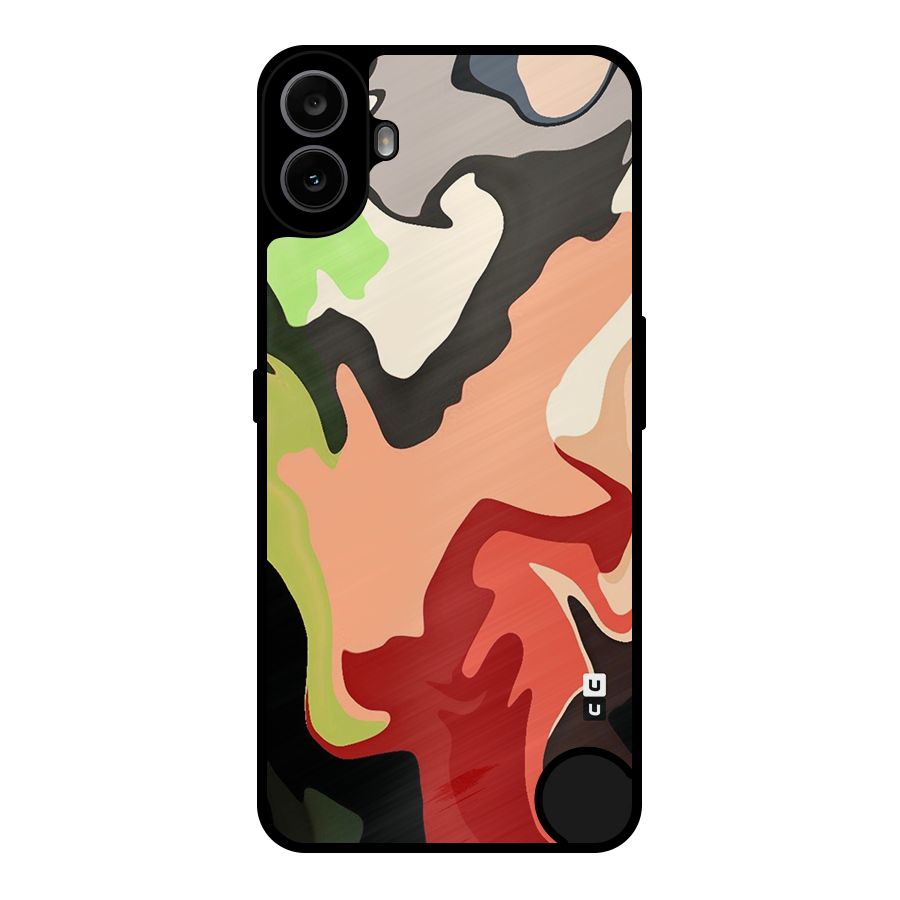 Geometric Abstract Acrylic Oil Pattern Art Metal Back Case for Nothing CMF Phone 1