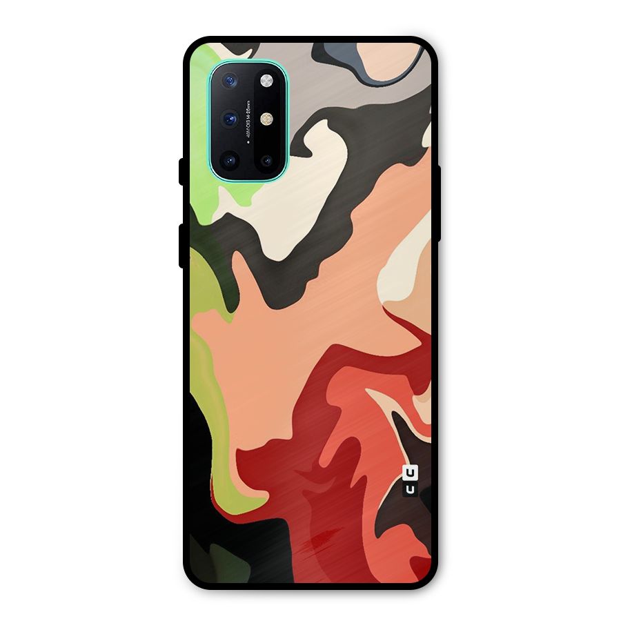 Geometric Abstract Acrylic Oil Pattern Art Metal Back Case for OnePlus 8T