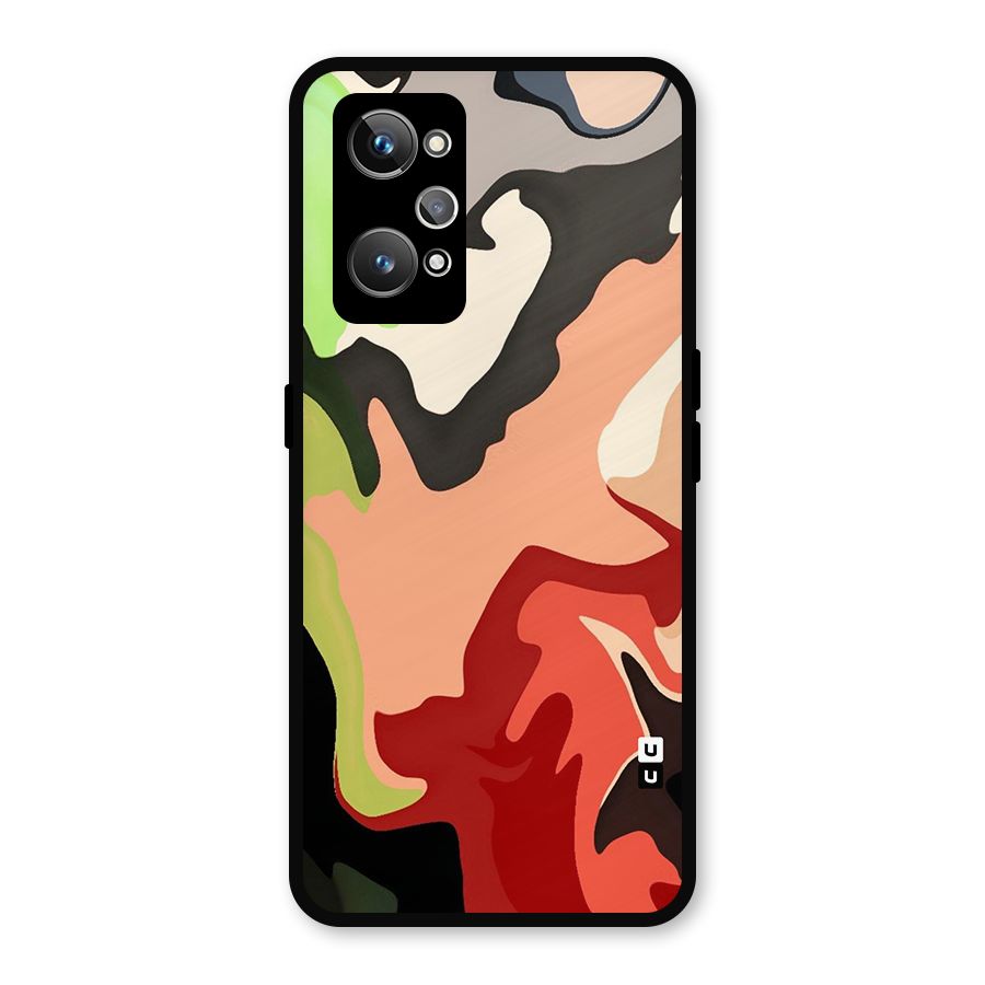 Geometric Abstract Acrylic Oil Pattern Art Metal Back Case for Realme GT Neo 3T