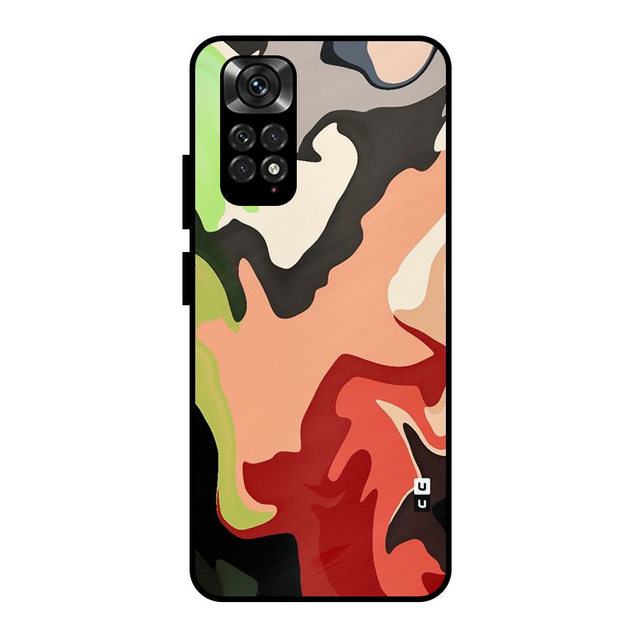 Geometric Abstract Acrylic Oil Pattern Art Metal Back Case for Redmi Note 11 Pro Plus 5G