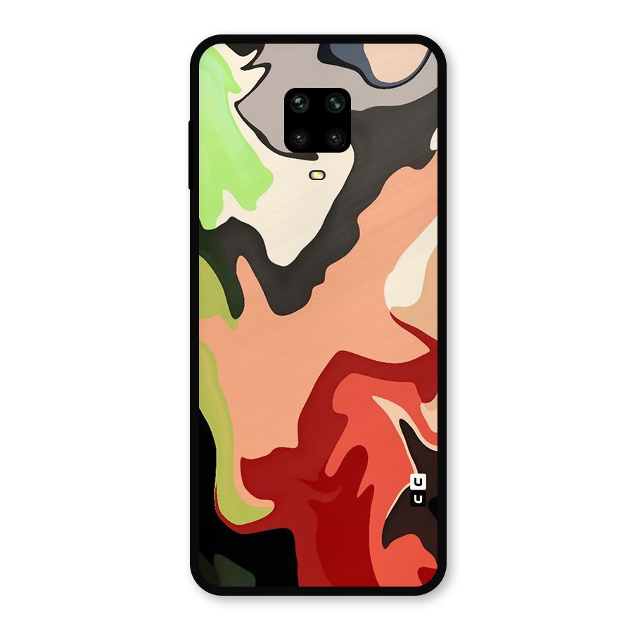 Geometric Abstract Acrylic Oil Pattern Art Metal Back Case for Redmi Note 9 Pro Max