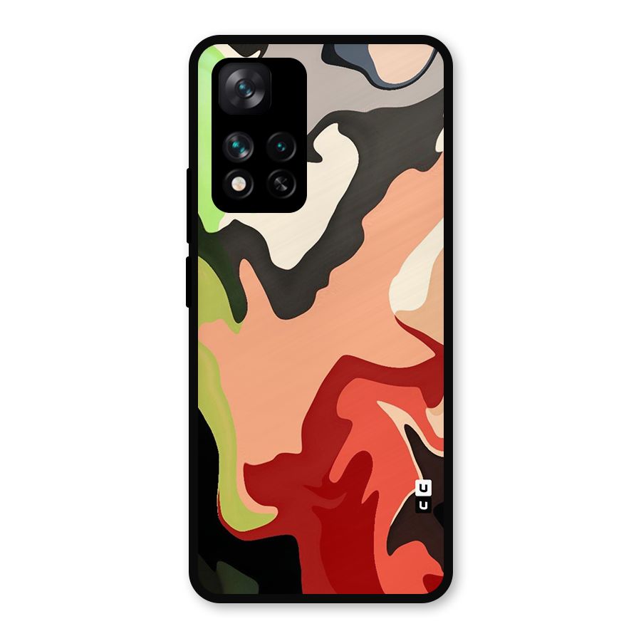 Geometric Abstract Acrylic Oil Pattern Art Metal Back Case for Xiaomi 11i 5G