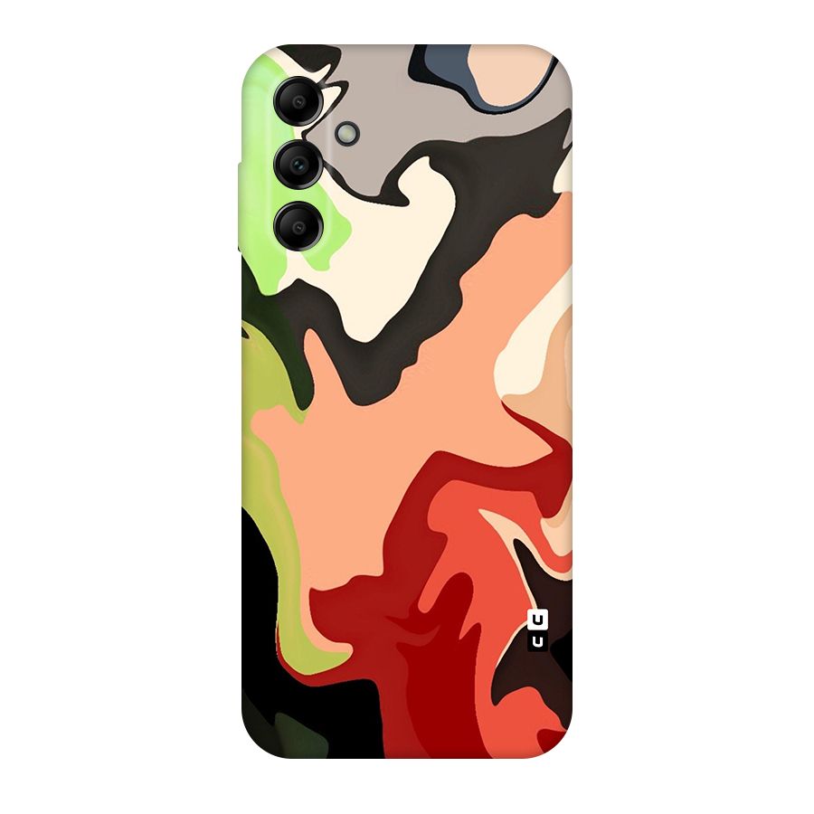 Geometric Abstract Acrylic Oil Pattern Art Original Polycarbonate Back Case for Galaxy A14 5G