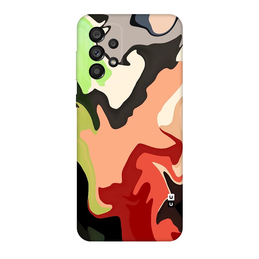 Geometric Abstract Acrylic Oil Pattern Art Original Polycarbonate Back Case for Galaxy A73 5G