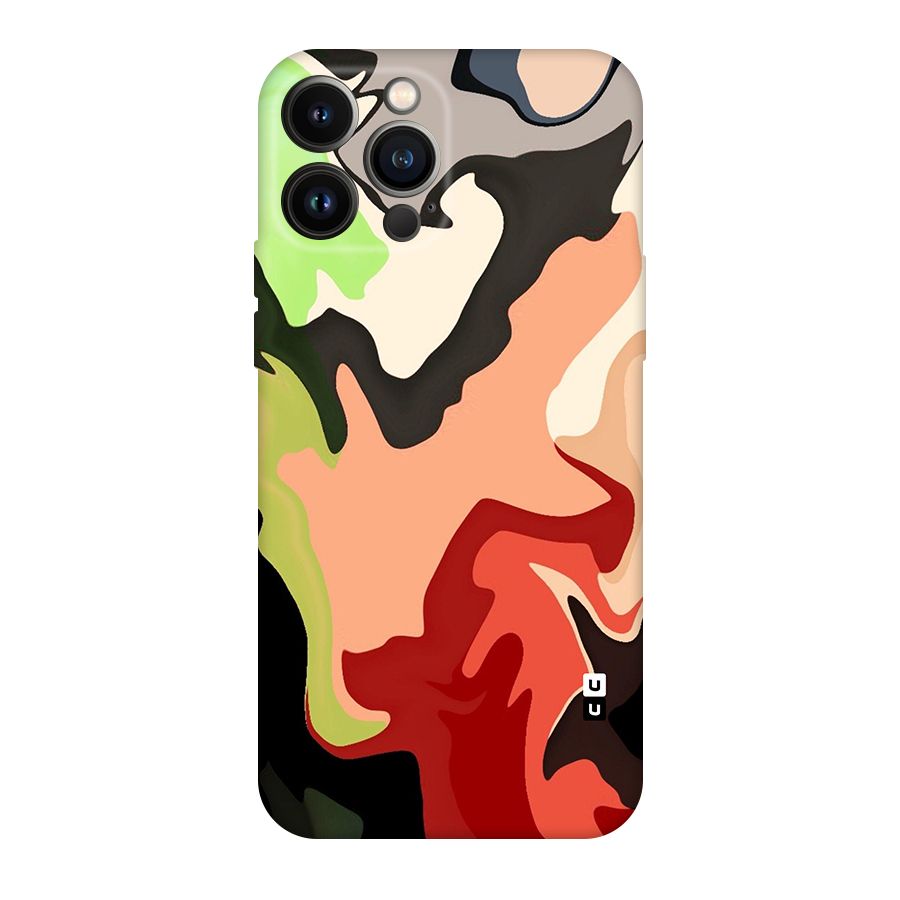 Geometric Abstract Acrylic Oil Pattern Art Original Polycarbonate Back Case for iPhone 13 Pro Max