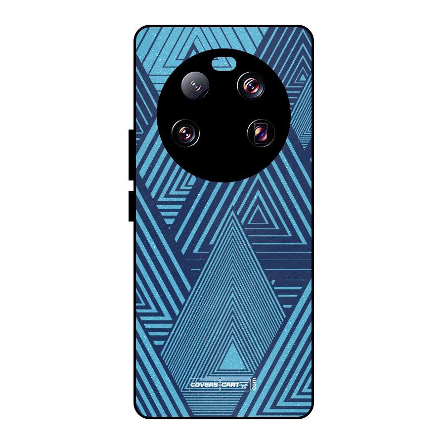 Geometric Blue Print Metal Back Case for Xiaomi 13 Ultra