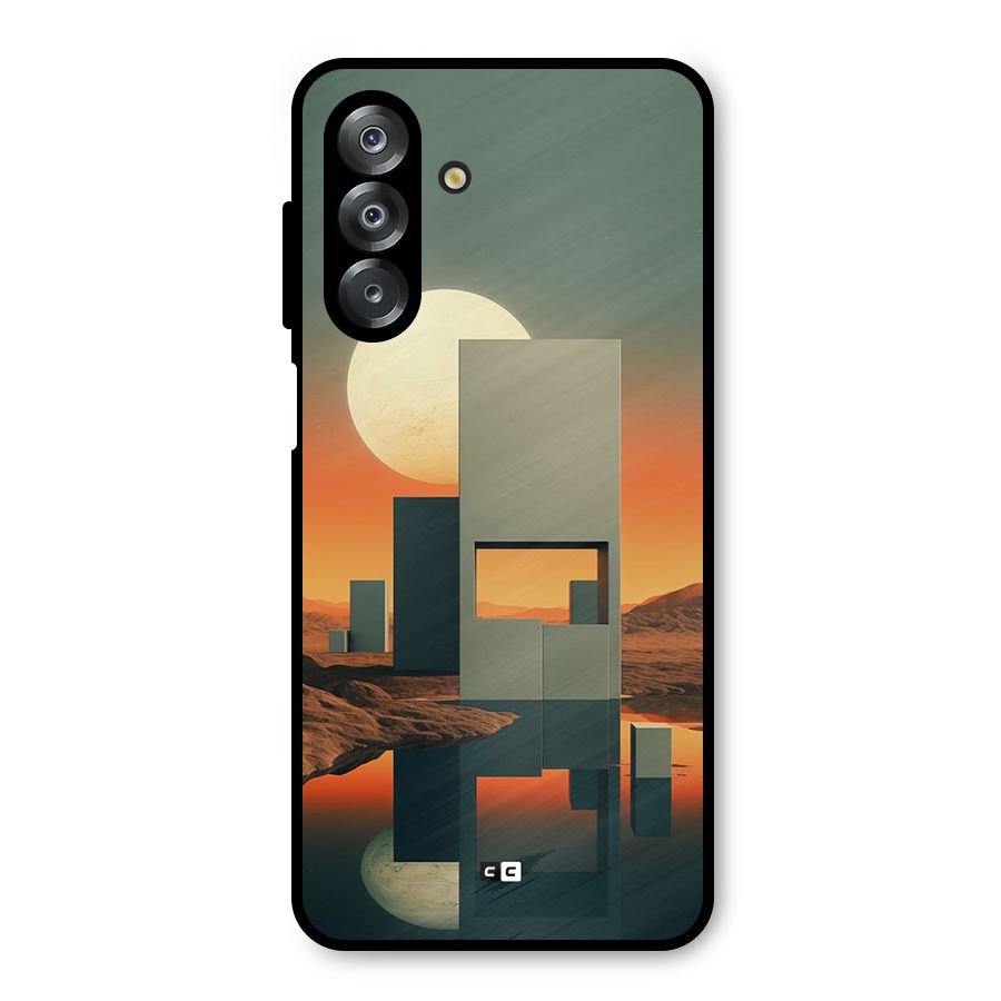 Geometric Sculpture Metal Back Case for Galaxy A26