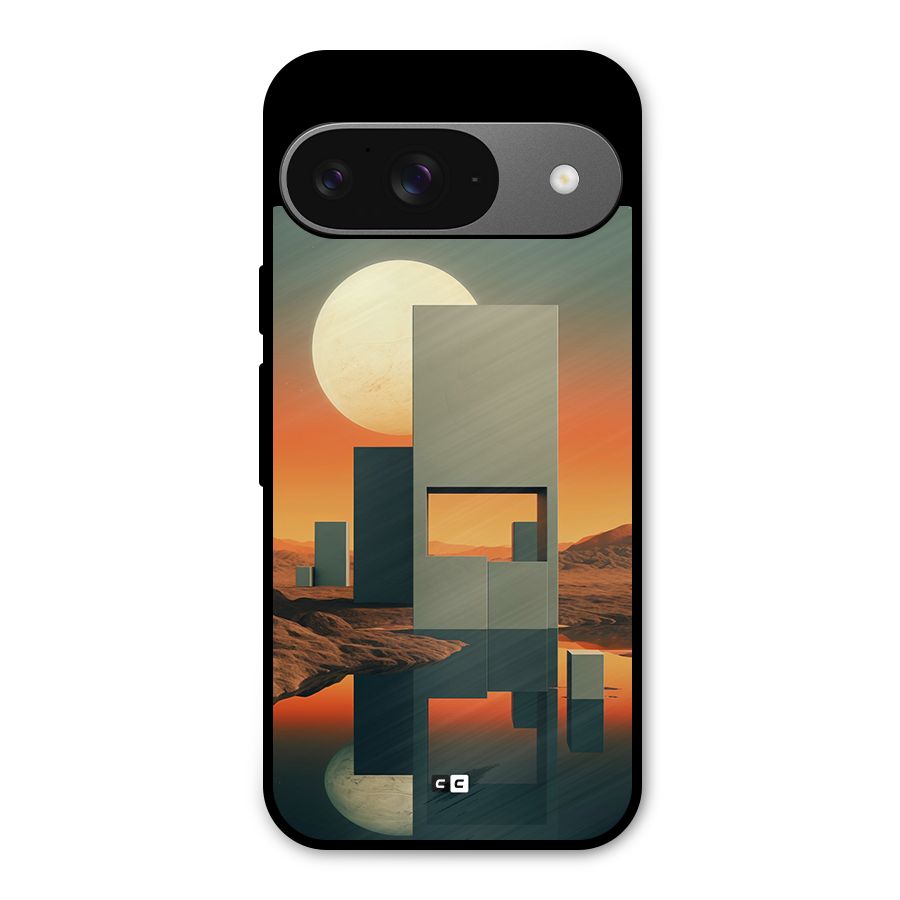 Geometric Sculpture Metal Back Case for Google Pixel 9