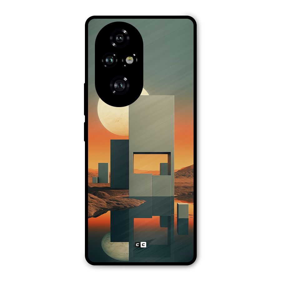 Geometric Sculpture Metal Back Case for Honor 200 Pro