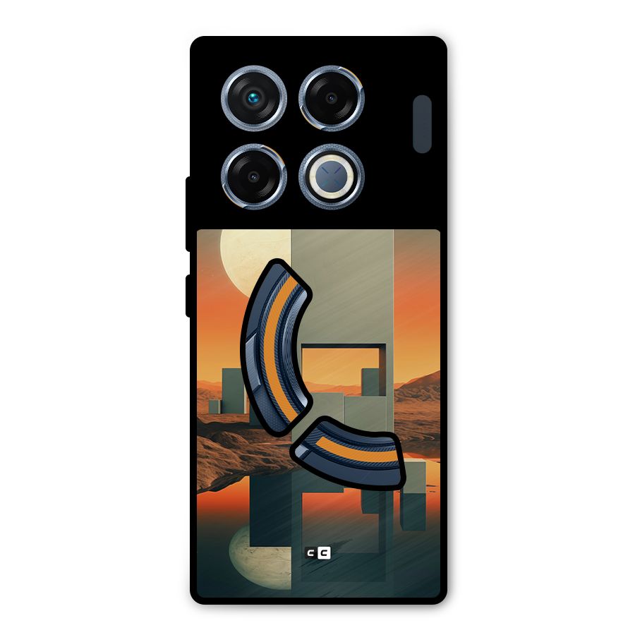 Geometric Sculpture Metal Back Case for Infinix GT 20 Pro