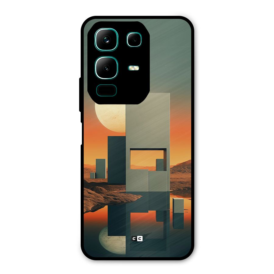 Geometric Sculpture Metal Back Case for Infinix Note 50x