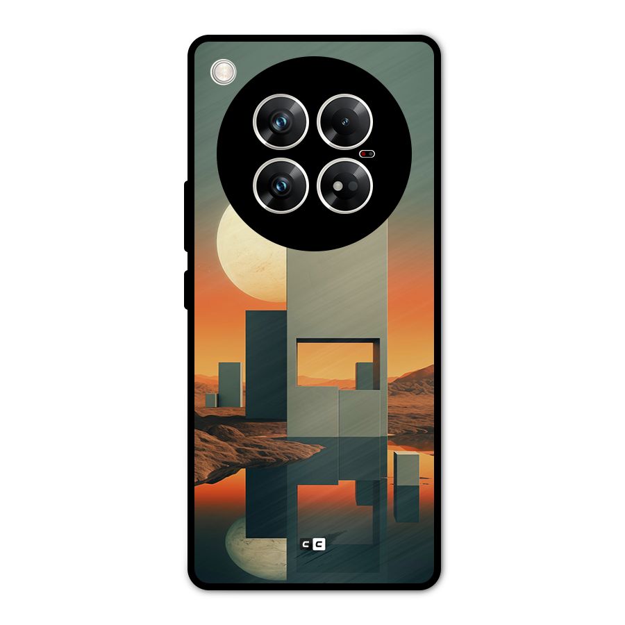 Geometric Sculpture Metal Back Case for Infinix Zero 40 5G