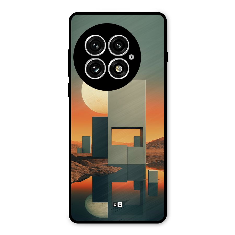 Geometric Sculpture Metal Back Case for OnePlus 13