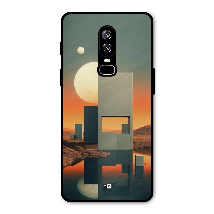 Geometric Sculpture Metal Back Case for OnePlus 6