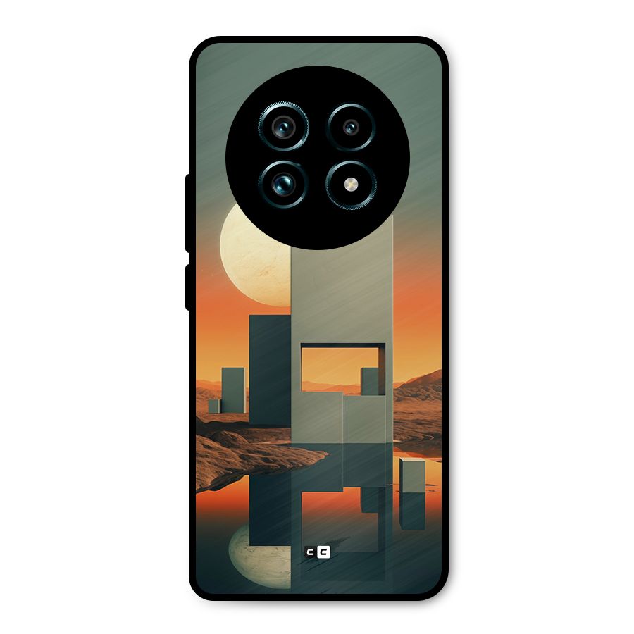 Geometric Sculpture Metal Back Case for Realme 13 Pro Plus