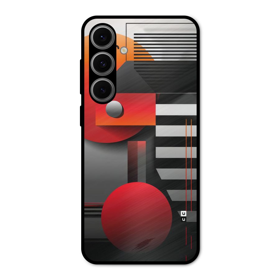 Geometrical Marvel Metal Back Case for Galaxy S24 FE