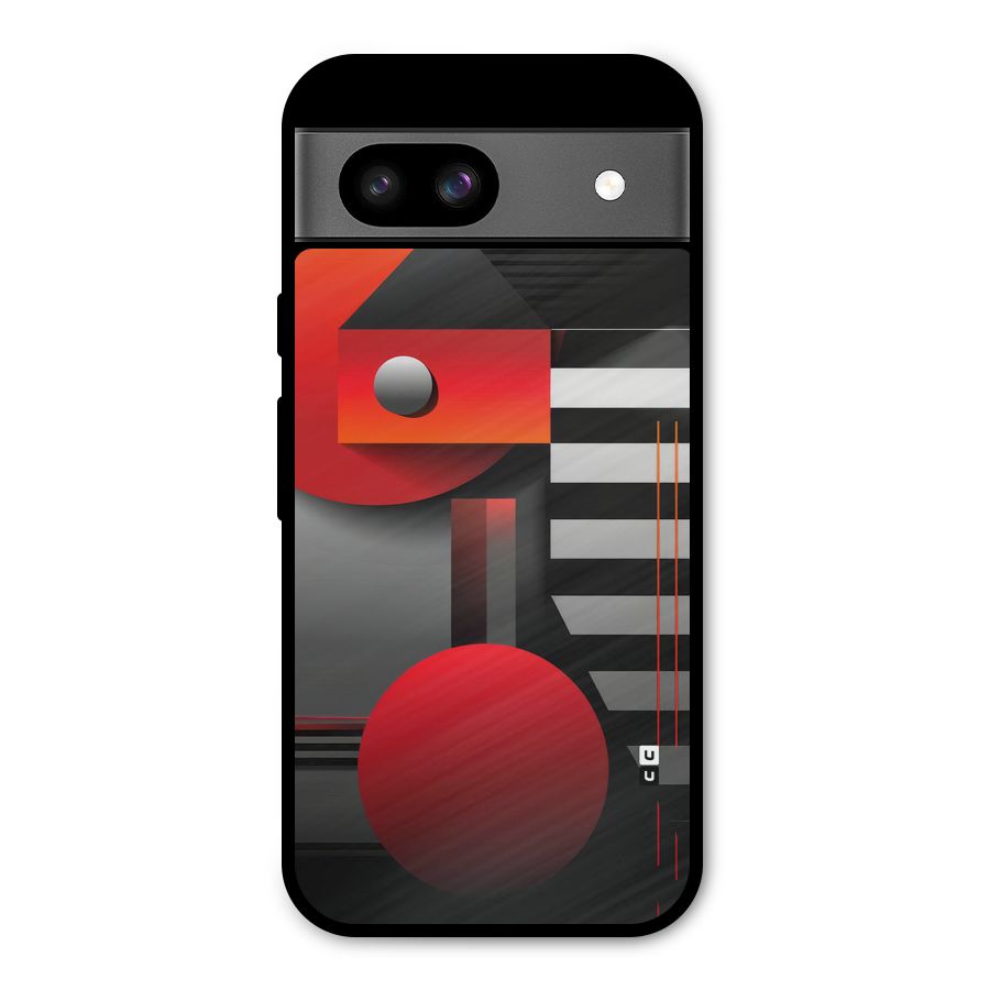 Geometrical Marvel Metal Back Case for Google Pixel 8a