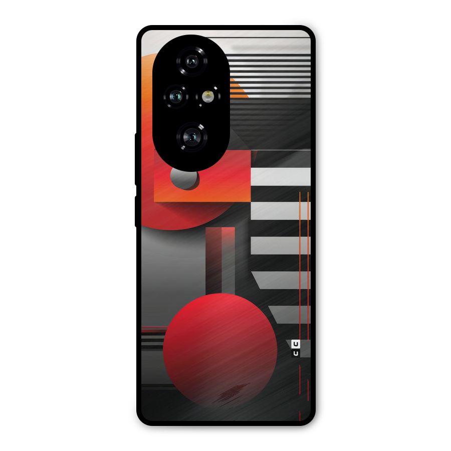 Geometrical Marvel Metal Back Case for Honor 200 Pro