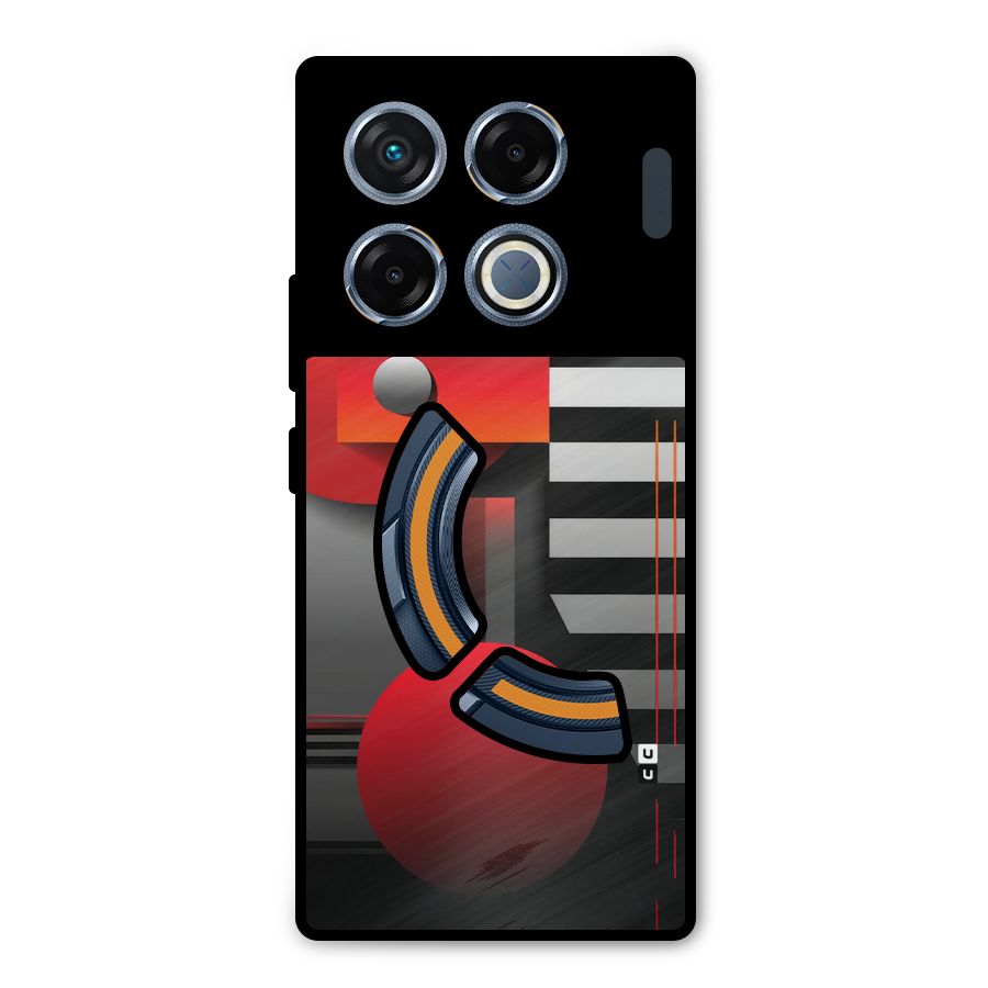 Geometrical Marvel Metal Back Case for Infinix GT 20 Pro