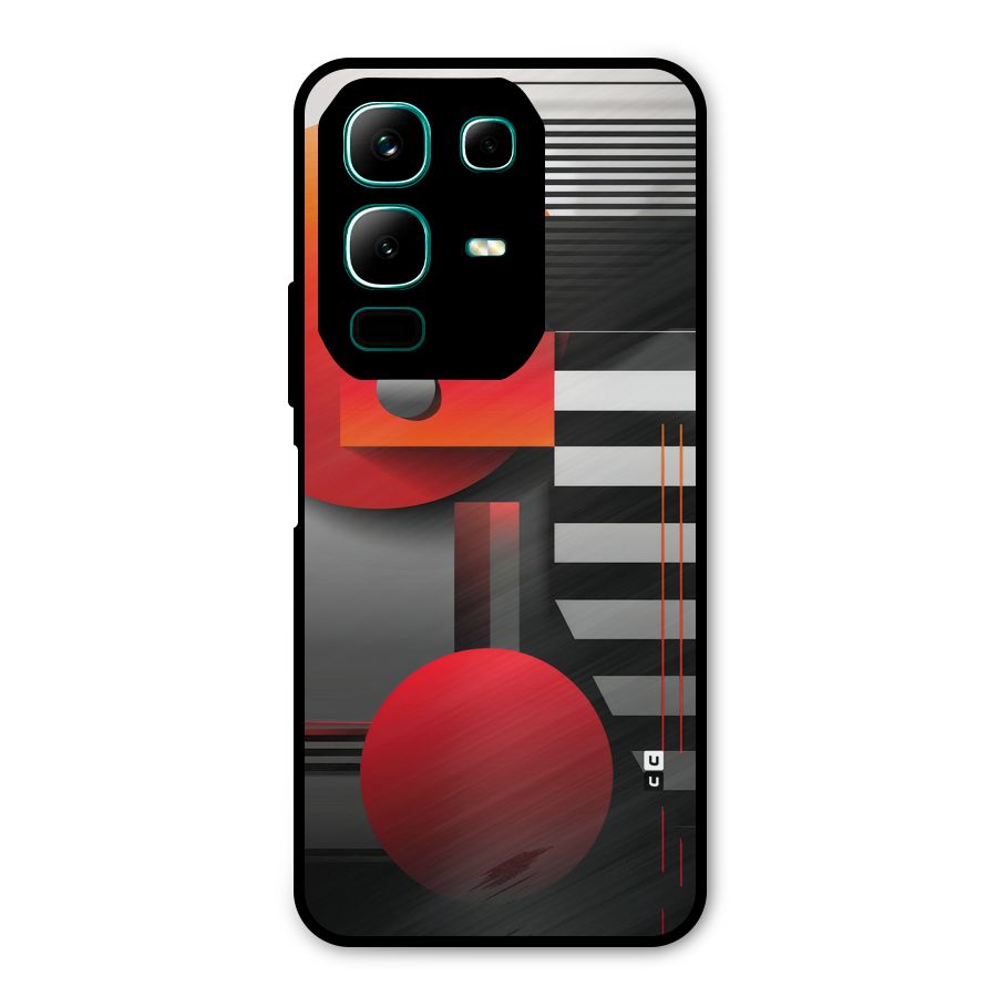 Geometrical Marvel Metal Back Case for Infinix Note 50x