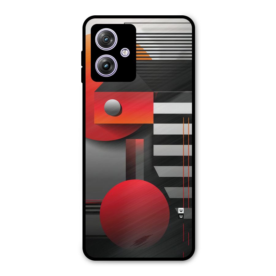 Geometrical Marvel Metal Back Case for Moto G64