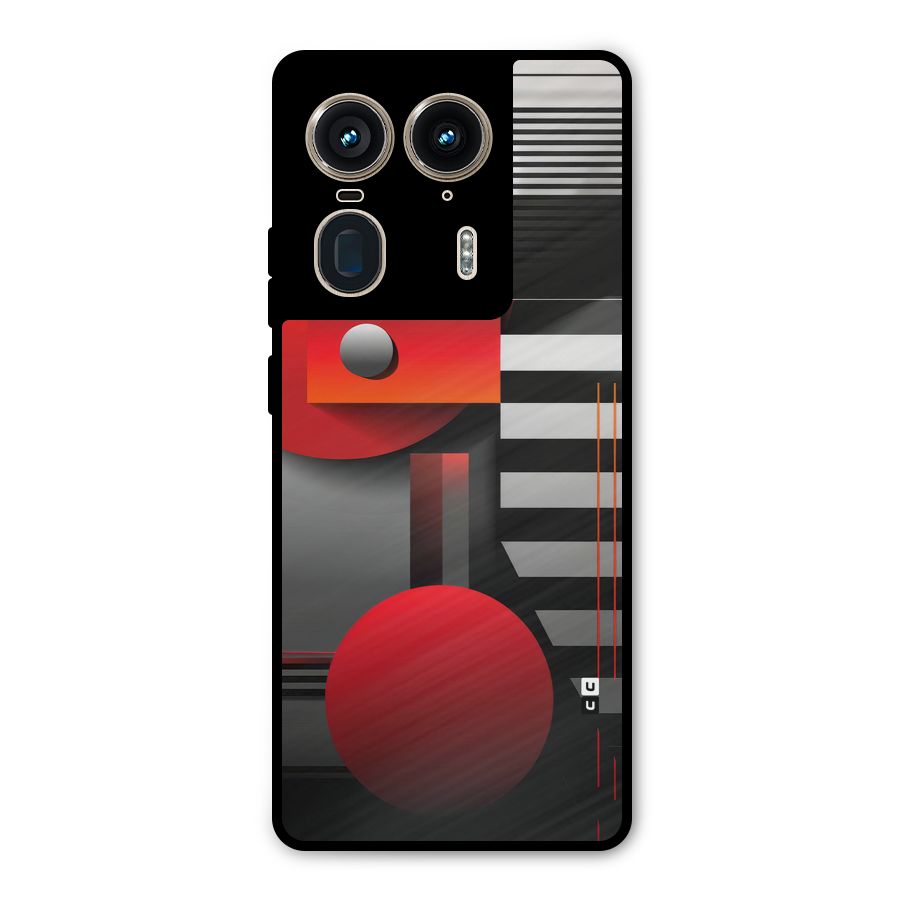 Geometrical Marvel Metal Back Case for Motorola Edge 50 Ultra